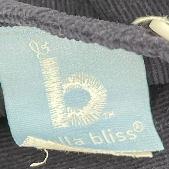 BELLA BLISS Dress Size 3 Boutique Corduroy Green Navy Toddler Girl Prep Holiday - Picture 3 of 12